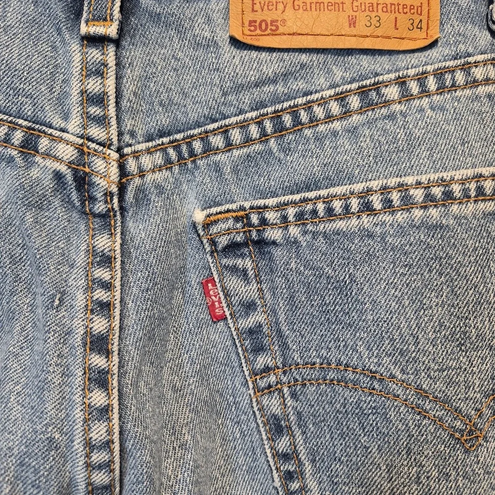 Vintage‎ Levi's Levis 505 Straight Leg Denim Jeans 33 x 34 90s Grunge Dadcore